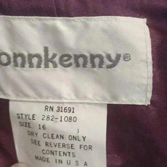 Vintage Donnkenny single button multi color lined‎ blazer women's 16 - Picture 3 of 5